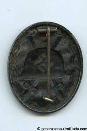 Wound badge in black - L/56 Funke & Brüninghaus, Lüdenscheid