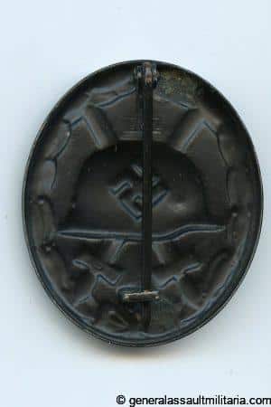Wound badge in black - MM107 Carl Wild, Hamburg