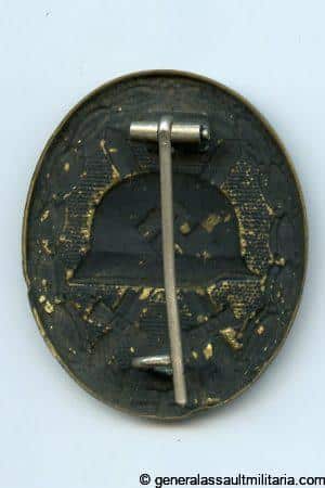 wound badge in black - Deschler & Sohn, München