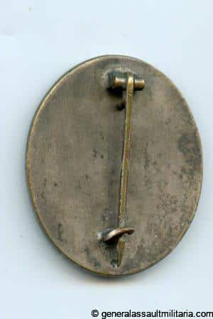 Wound badge in silver - MM11 Wilhelm Deumer, Lüdenscheid