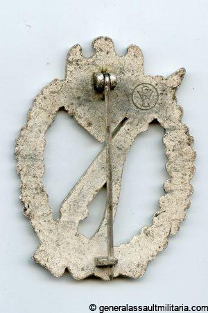Infantry assault badge in silver - Gebrüder Wegerhoff, Lüdenscheid