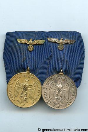 4 + 8 year Heer service medal bar