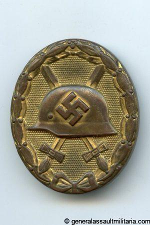 Wound badge in gold - Haupmünzamt, Wien