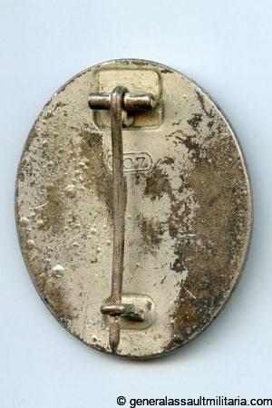 Wound badge in silver - Carl Wild, Hamburg