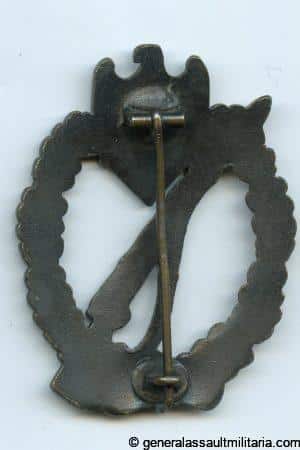 Infantry assault badge in bronze - Wilhelm Deumer, Lüdenscheid