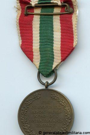 The return of Memel commemorative medal - Type 7 'unkown maker'