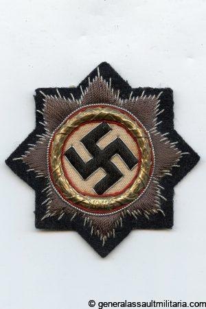 German cross in gold cloth variant for Panzer - type 1