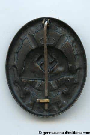 Wound badge in black - MM107 Carl Wild, Hamburg