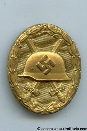 Wound badge in gold - Hauptmünzamt, Wien.
