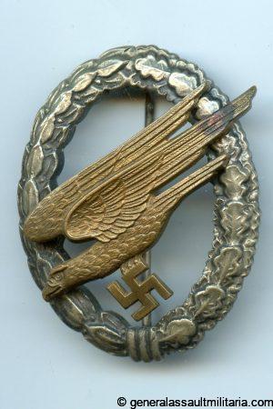 Luftwaffe paratrooper badge - Assmann & Söhne, Lüdenscheid