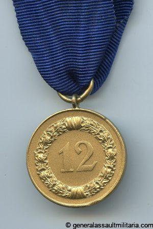 12 year Heer/LW loyal service medal - unknown maker