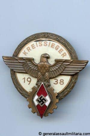 HJ Kreissieger Abzeichen – G. Brehmer, markneukirchen