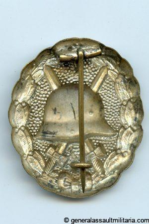 Wound badge in silver - 'unknown maker'