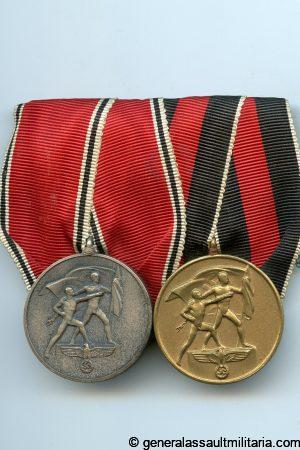 Two piece medal war with annexation medals - Werner Sedlatzek, Berlin