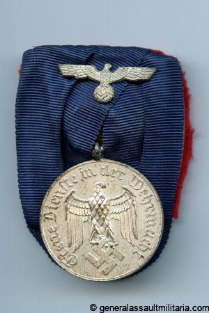 4 year Heer service medal single mounted