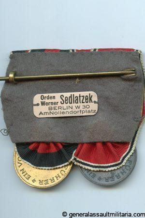 Two piece medal war with annexation medals - Werner Sedlatzek, Berlin