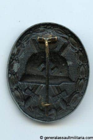 Wound badge in black - "Übergrosse" Deschler & Sohn, München