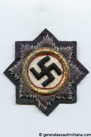 German cross in gold Luftwaffe Cloth version - Type 2