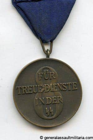 SS 8 year loyal service medal - Type 2