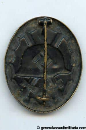 Wound badge in black - Wilhelm Deumer, Lüdenscheid