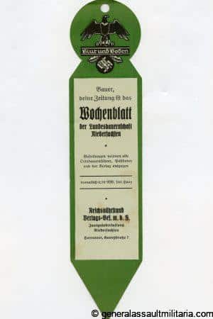 Blut und Boden Wochenblatt bookmaker