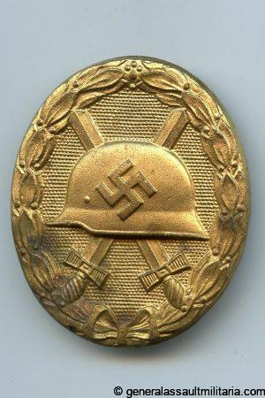 Wound badge in gold - Deschler & Söhn, München