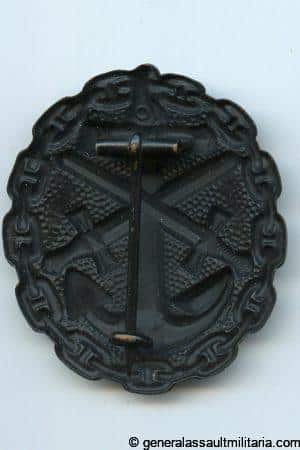 Imperial marine wound badge in black