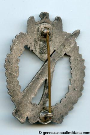 Infantry assault badge in silver - Metall & Kunststoff, Gablonz