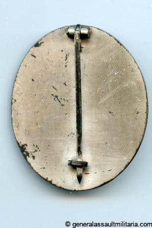 Wound badge in silver - Gustav Brehmer, Markneukirchen