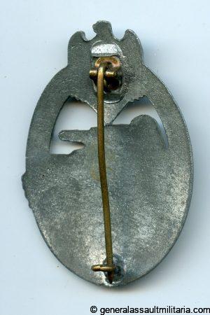 Panzer assault badge in silver - Steinhauer & Lück, Lüdenscheid