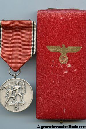 Austria annexation medal + case