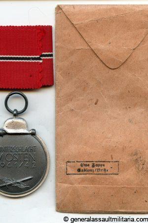 Ost medal + packet - Otto Zappe, Gablonz