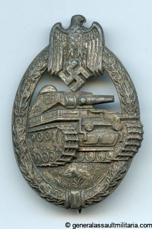 Panzer assault badge in silver - Paul Meybauer, Berlin