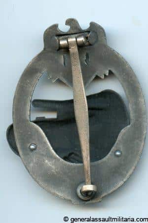Numbered panzer assault badge in silver 25 - Josef Felix & Söhne, Gablonz