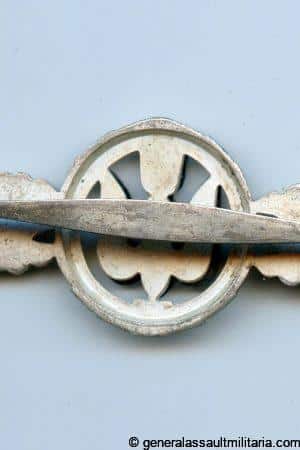Luftwaffe bomber clasp in silver - G.H. Osang, Dresden