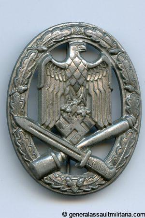 General assault badge in silver - Paul Meybauer, Berlin