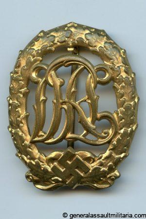DRL sports badge in gold - Hermann Werstein, Jena