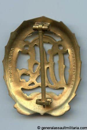 DRL sports badge in gold - Hermann Werstein, Jena