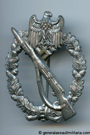 Infantry assault badge in silver - Josef Bergs & Co, Gablonz