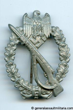 Infantry assault badge in silver - Friedrich Linden, Lüdenscheid