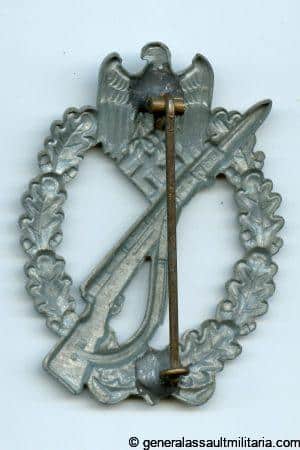 Infantry assault badge in silver - Friedrich Linden, Lüdenscheid