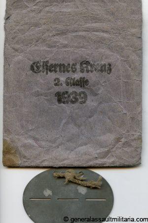 Iron cross second class + packet and EKM