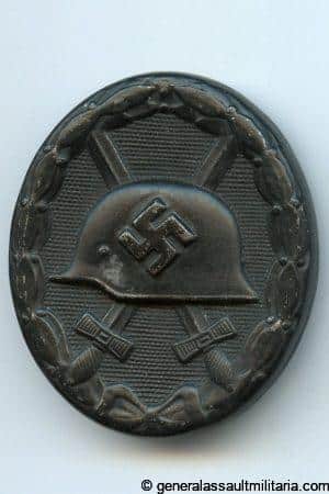 Wound badge in black - MM81 Overhoff & Cie, Lüdenscheid