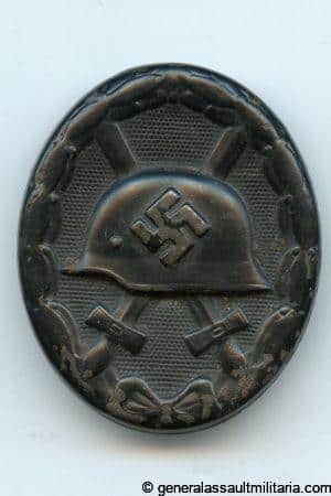 Wound badge in black - Eugen Schmidthäussler, Pfrozheim