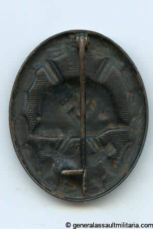 Wound badge in black - Eugen Schmidthäussler, Pfrozheim