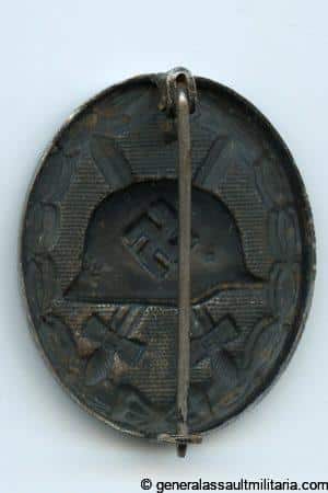 Wound badge in black - MM58 Artur Jakel & Co, Gablonz