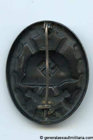 Wound badge in black - MM107 Carl Wild, Hamburg