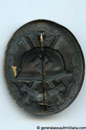 Wound badge in black - Eugen Schmidthäussler, Pforzheim