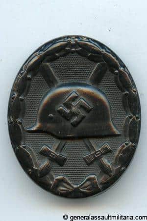 Wound badge in black - MM118 A. Mensz & Sohn, Wien