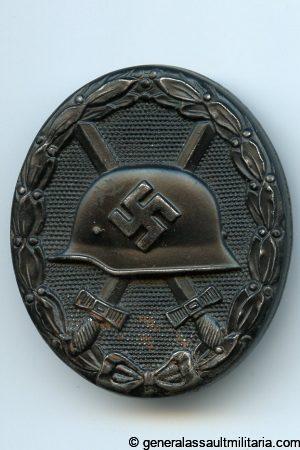 Wound badge in black - MM65 Klein & Quenzer, Idar Oberstein